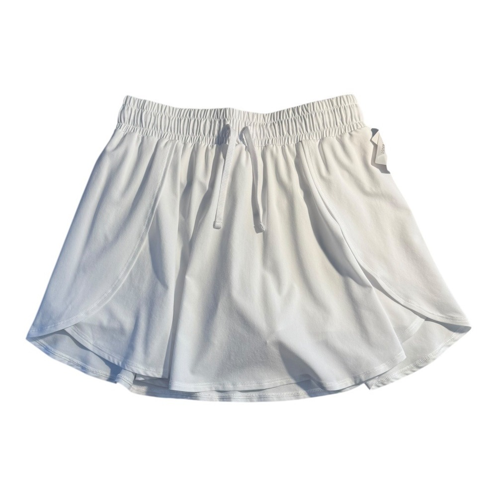 Zella Girl's White Athletic Skort XL (14/16) Tennis Golf Activewear Skirt NWT